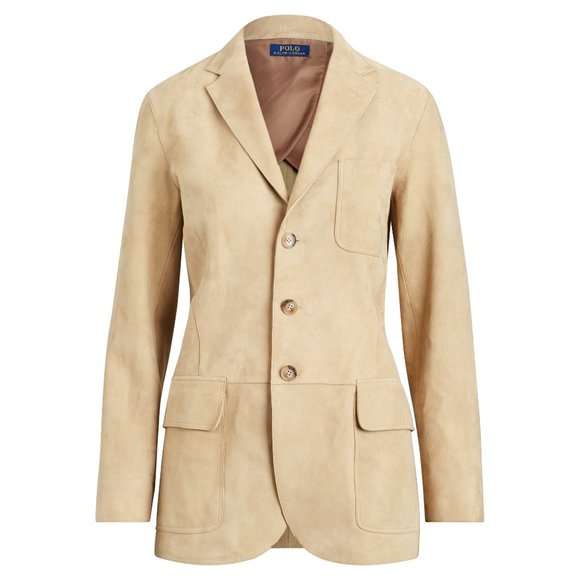 Polo Ralph Lauren Lamb Suede Blazer Jacket New - Picture 1 of 4